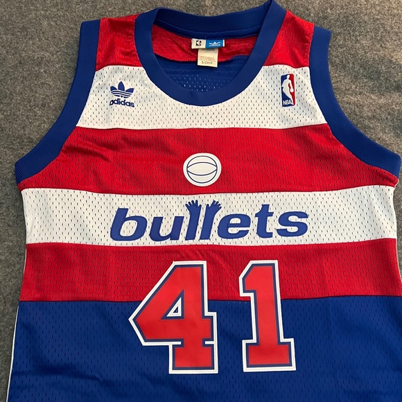 WES UNSELD Adidas Hardwood Classics 1977-78 Washington Bullets Swingman Jersey - Picture 2 of 9